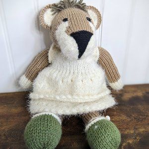 Meet Lili, handmade tricot lioness , birthday gift, 17 inches